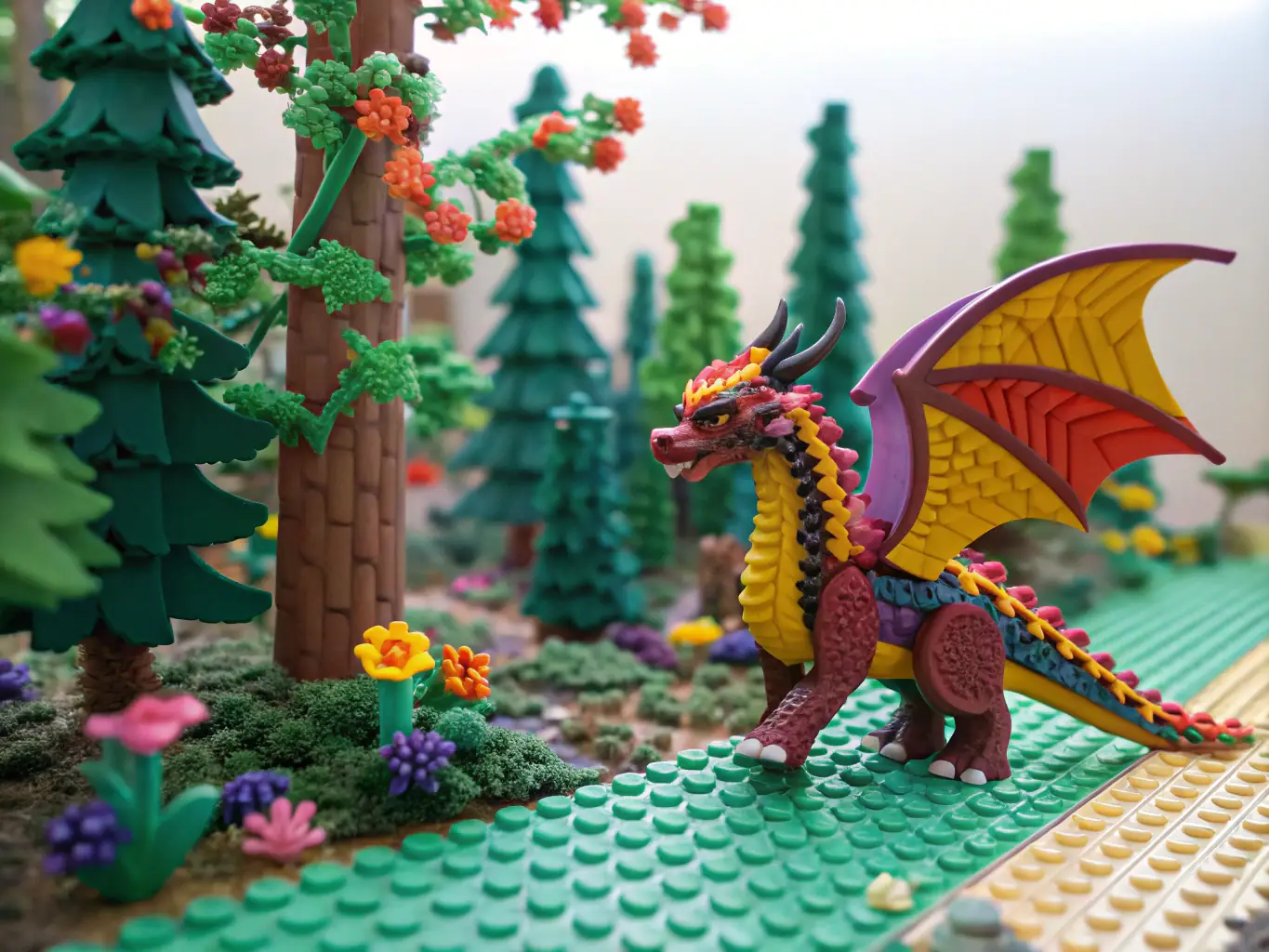 A vibrant image of children engaging in LEGO-themed sensory activities at a beautifully decorated party venue, showcasing a Block Party Co. event.